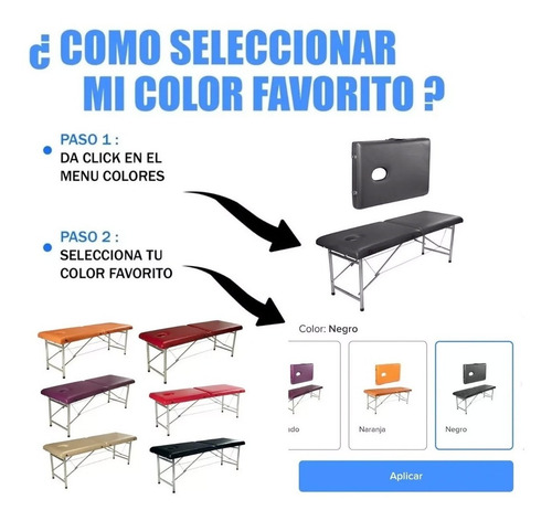 Imagen 8 de 10 de Camilla Para Masajes Plegable Portatil Valija Profesional