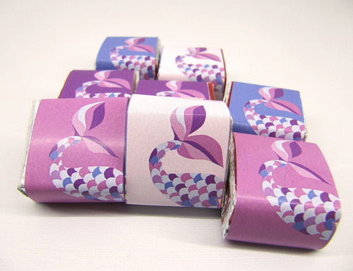 Imagen 5 de 10 de Kit Imprimible Sirenas Personalizado. Candy Bar Sirenitas