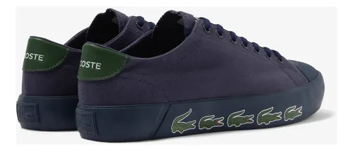 Tenis Casuales Lacoste Original Azul Para Hombre