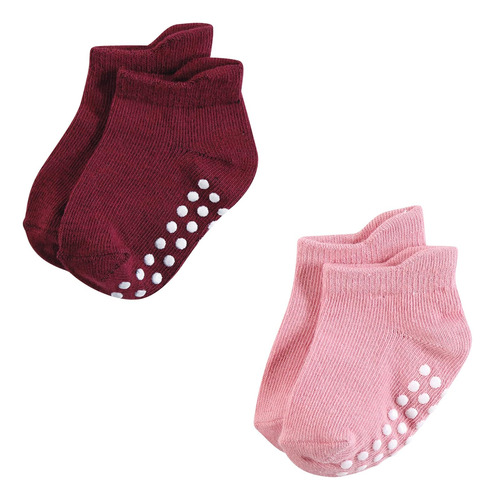 Hudson Baby Unisex-bebé Antideslizante No-show Calcetines...