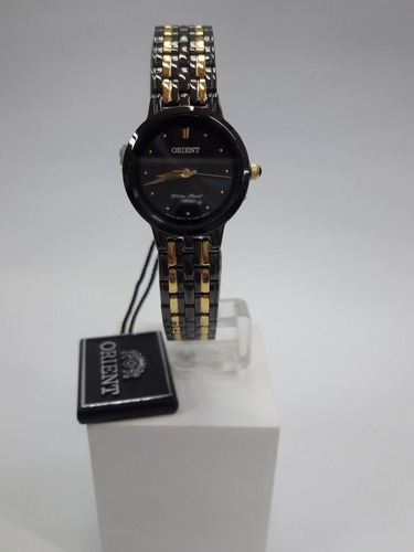 Reloj Mujer Orient Fub9c001b0. Acero Negro/ Dorado . Nuevo