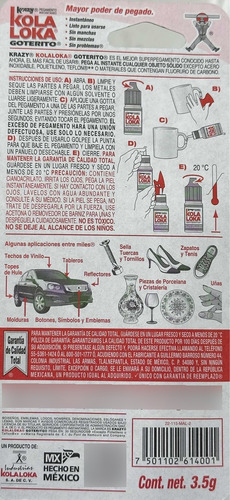 Pegamento Kola Loka Goterito 3.5g X 10 Pz