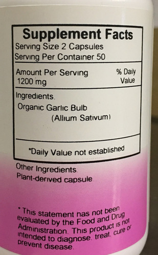 Dr. Christopher's Ajo 100 Vegicaps Suplemento Natural