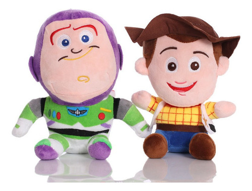 2pcs Toy Story Woody Buzz Muñeca Peluche Juguete Regalo 20cm
