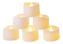 Comprar 06 Velas Led Electrica Falsa Con Apagado Automatico A Pilas