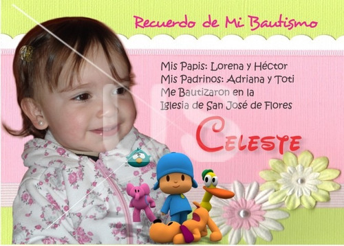 Foto Imanes Souvenirs 8x11 Bautismos, Cumpleaños