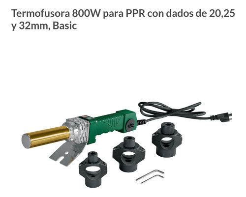 Termofusora 800w Para Ppr Tubo Plus Dados 20 25 Y 32mm Foset