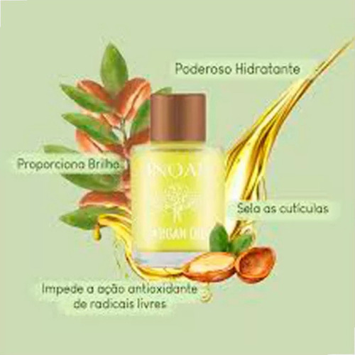 Inoar Argan Oil - Hidratação 3 Unidades 7ml Cada