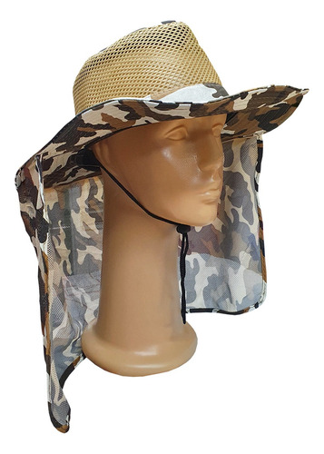 Sombrero Australiano Tipo Boonie Calado Con Tapa Nuca