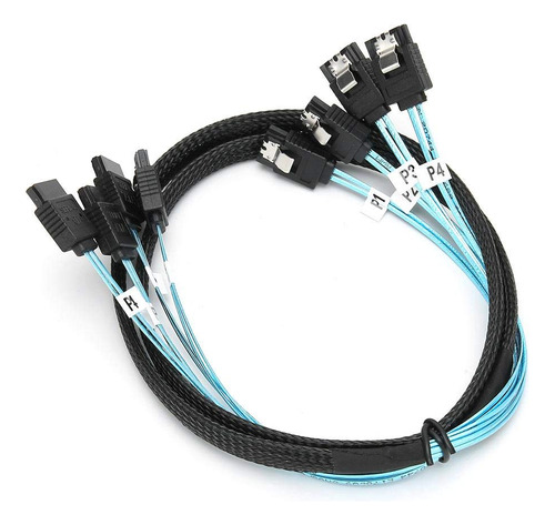 Mini Sata Cable Breakout Interno Azul Hardware Servidor Ssd