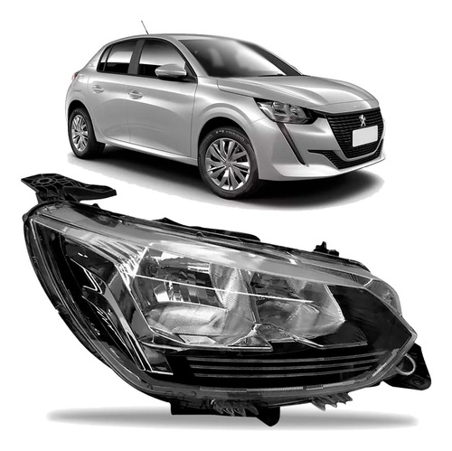 Farol Peugeot 208 2020 2021 2022 2023 2024 Novo Direito