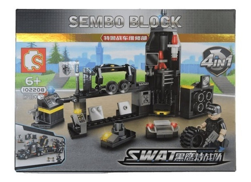 Juego De Bloques Tipo Lego Swat Policia