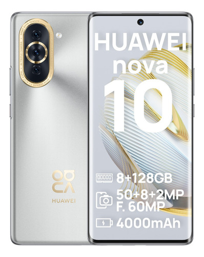 Smartphone Huawei Nova 10 8+128gb Dual Sim Color Silver