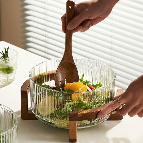 Envalía De Vidrio Bowl Fruth Bowl Serving Ensalada De La