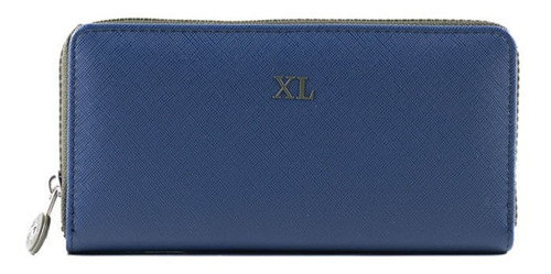 Billetera Mujer Billeteras Xl Extra Large Elly Azul