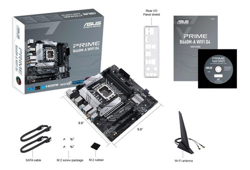 Imagen 8 de 8 de Motherboard B660m-a Wifi D4 Asus Prime Intel S1700 12va Ddr4