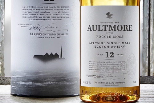 Whisky Aultmore 12 Años Speyside Single Malt 750ml Estuche