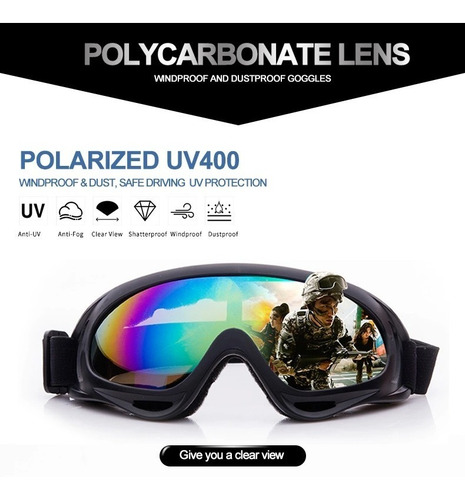 Imagen 2 de 3 de Lentes Goggles Gafas Protectoras/seguridad