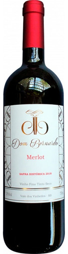 Vinho Dom Bernardo Merlot Tinto Seco 750ml