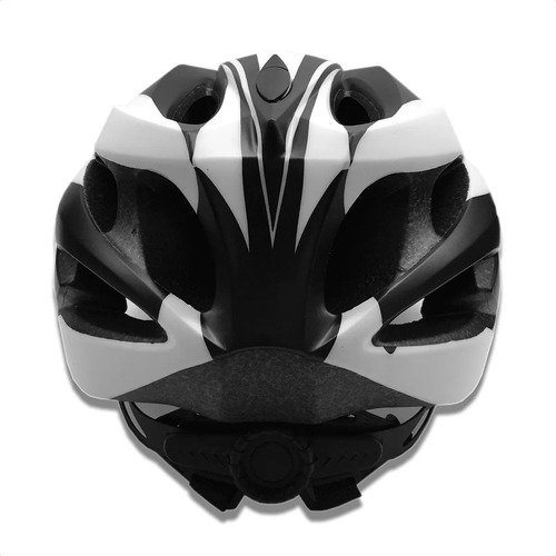 Casco Bici Ciclismo Rembrandt Coppi Con Visera Homologado Color Blanco Y Negro Talle S