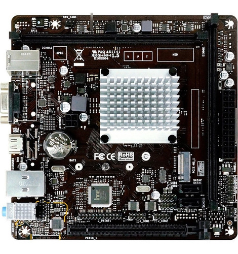 Tarjeta Madre Biostar Mini Itx J4125nhu Intel J4125 Ddr4