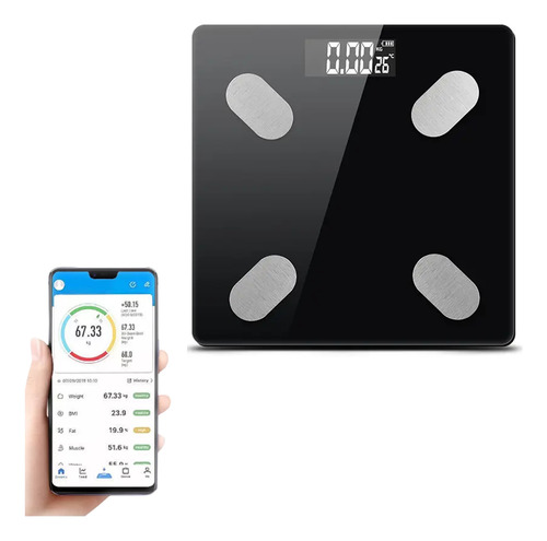 Balança De Bioimpedancia Digital Corporal Com App Bluetooth
