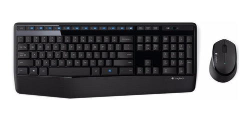 Teclado E Mouse Wireless Logitech Mk345 C/ Apoio Para Pulso