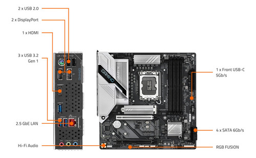 Tarjeta Madre Gigabyte Z890m Gaming X Micro-atx 256gb Ddr5