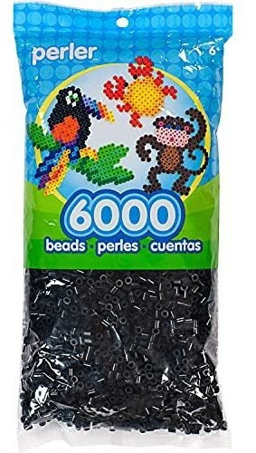 Perlas Beads Fuse Beads Para Artesanías, 6000pcs, Negro