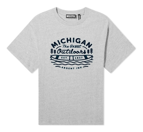 Remera Michigan State Retro Vintage Remo En Gris O Blanco