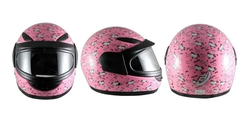 Casco Infantil Niña Rosa De Unicornio Cas-inf-015