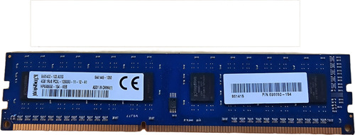 Memoria Ram Pc Kingston Ddr3 4gb 1600mhz Dimm Openbox Nuevas (Reacondicionado)