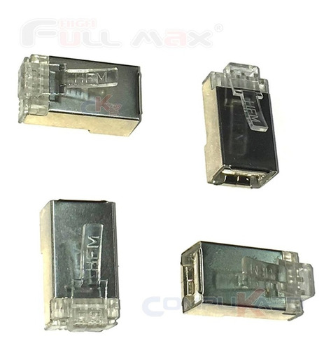 Conectores Rj-45 Cat. 6 De Metal Stp Apantallados