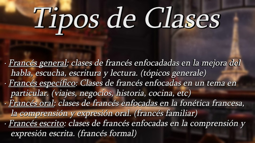 Clases De Francés Particulares