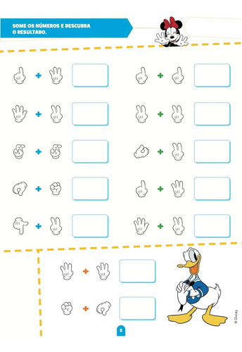 Livro Infantil Praticando Libras Com Mickey Disney - Matemática