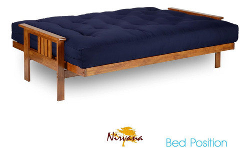 Juego De Futon Tamaño Completo Madera Noble Nirvana Futons