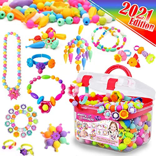 Funzbo Snap Pop Beads For Girls Toys - Kit De Fabricación De