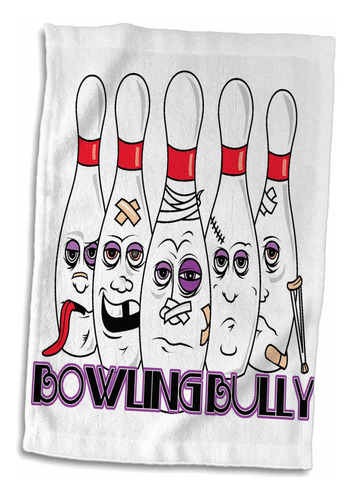 3d Rose Funny Busted Up Lesionado Bowling Pins Cartoon Desi.