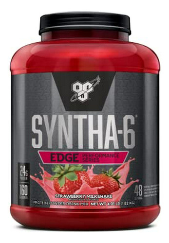 Proteína Bsn Syntha-6 Edge, Batido De Fresa, 24g De Proteína, Bajo En Azúcar, 48 Porciones