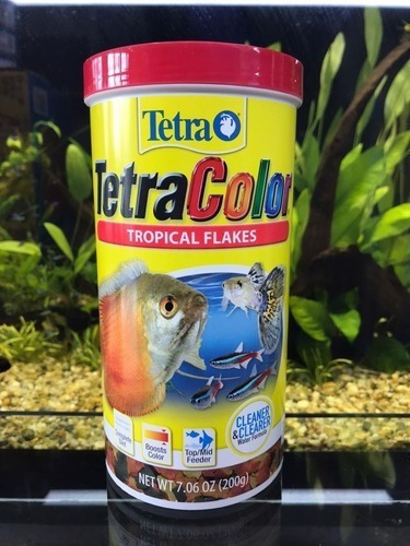 Tetra Color Flakes Comida Peces Tropicales Alimento 200g