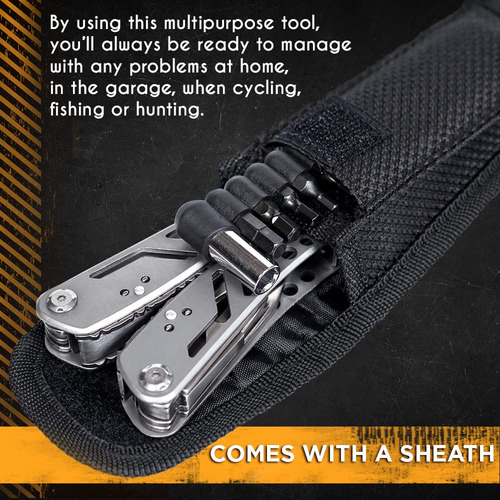 Multiherramienta Con Mini Herramientas Cuchillo Alicates Mej