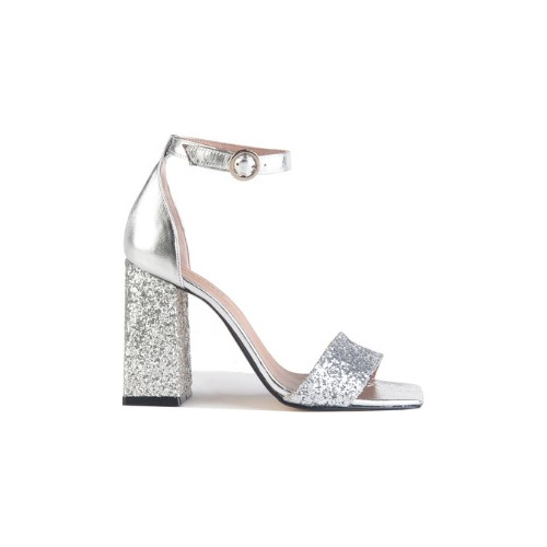 Sandalias Cuero Glitter Mujer  - Lester  - Ferraro