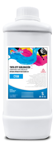 Kit Cmyk Tinta De Dtf Textil 4 Pzas (1 Litro Cada Botella)