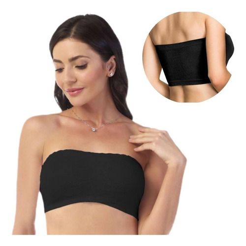 Imagem 3 de 4 de Top Tomara Que Caia Modelo Faixa Bojo Removível S/ Costura