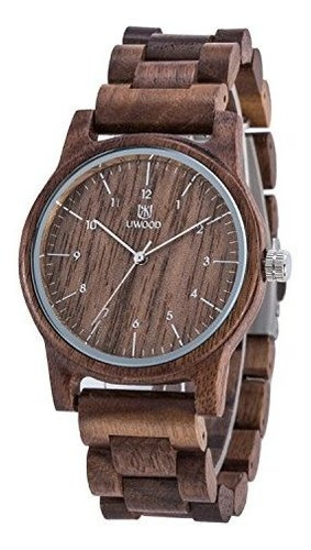 Relojes De Madera Uwood Leeev 40.5mm Reloj De Madera Hecho A