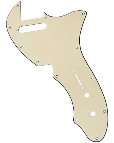 Pickguard Para Telecaster Thinline Ds  Vintage Cream Y Negro