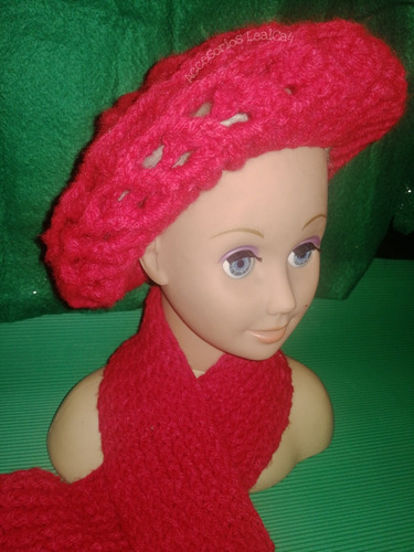 Gorro Y Bufanda A Crochet