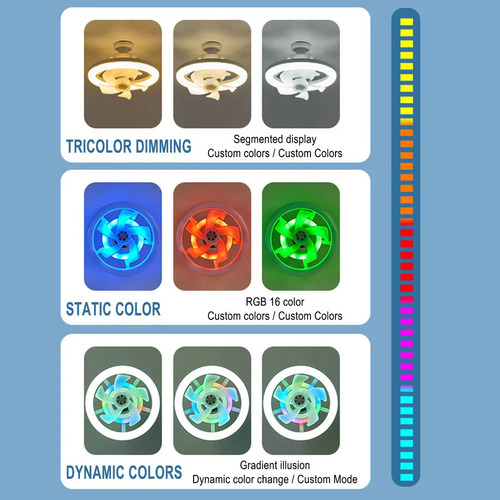 G Ventilador De Cabezal Oscilante L Phantom Color E27 Con