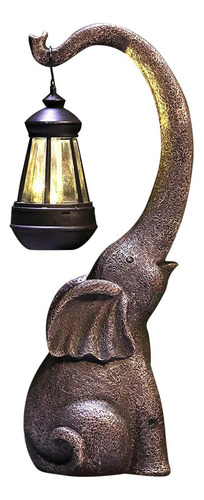 Luz Con Energía Solar Elefante De La Decoración Del Jardín D