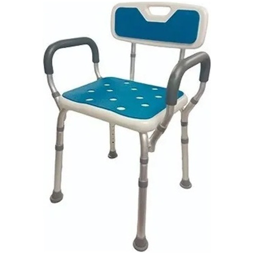 Silla Ducha Baño Brazos Y Respaldo Altura Ajustable Mobicare